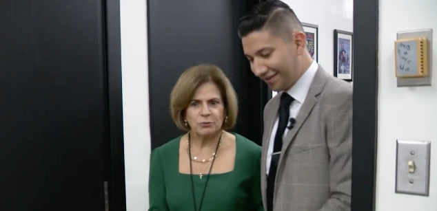 Derek Rodriguez Avanzando Caminos Study photo with Dr. Amelie Ramirez together